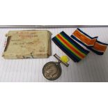 GEORGE V WAR AND VICTORY MEDAL FOR CORPORAL G.S.WESTON WITH BOX AND RIBBON