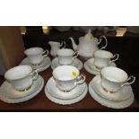 ROYAL ALBERT 'VAL D'OR' WHITE CHINA PART TEA SERVICE