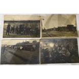 WW1 and Prisoner of War interest - five photographic postcards published by Paul Tharan, Lager-