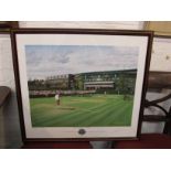 After Graeme W Baxter (b1958) - 'The Championships - Wimbledon', limited edition print, signed in