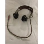 Western Electric military headphones marked HB-7 RECEIVER ANB-11-1 Made in USA D173120