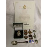 Womens Land Army Timber Corp enamel badge in Firmin & Sons Ltd case with certificate dated July