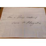 TRACEY EMIN 'For a dirty weekend, come to Margate' Tea towel.