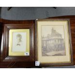 Two framed early Photographs with local interest to Leek