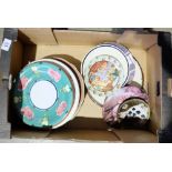 A collection of plates various manufactu