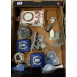 A collection of pottery items to include