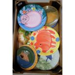 A collection of fun pig related plates