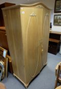 Quality reproduction Adams style bleached 2 door wardrobe