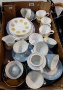 A mixed collection of items to include Royal Tuscan tea ware and Royal Doulton Reflections tea ware