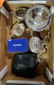 A mixed collection of items to include camera's, binoculars,