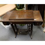 Singer Treadle sewing machine on cast base