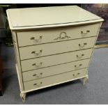 Quality reproduction Adams Style chest of 5 drawers