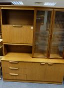 Large Teak bookcase/ cabinet "Stateroom" by Stonehill Furniture Co