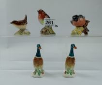 A collection of Beswick bird to include Robin 980, Bullfinch 1042,