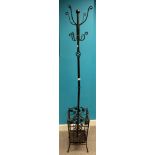 Modern Wrought Iron Hall stand with umbrella stand to base