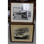 Two Framed pictures of HMS Falmouth and