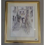 Framed picture of Continental back stree