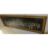 Large Modern Asian painting on silk of E