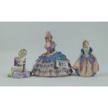 Royal Doulton lady figures Chloe (hairli