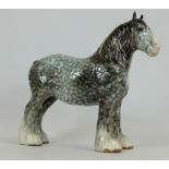 Beswick rocking horse grey shire mare 818,