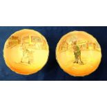 Royal Doulton Dickens seriesware Comport Sam Weller and another Comport Bill Sykes both D6327