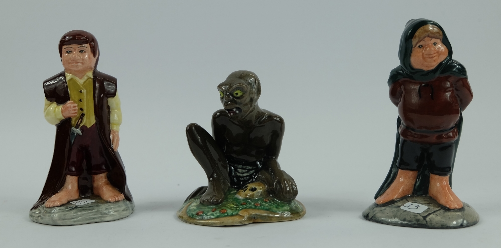 Royal Doulton figures from The Middle Earth series to include Samwise HN2925,