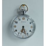 Helvetia Military pocket watch marked to the back with broad arrow G.S/T.