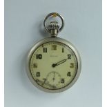 Damas Military pocket watch marked to the back with broad arrow G.S/T.