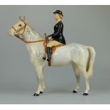 Beswick Huntswoman on grey horse 1730