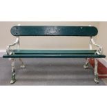 Victorian rustic log three seater garden bench,