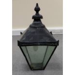 Reproduction copper Victorian lamp post lantern,