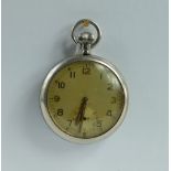 Military pocket watch marked to the back with broad arrow G.S.T.