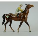 Beswick Jockey on walking horse 1037