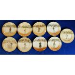 A collection of Royal Doulton Dickens seriesware rack plates to include Fat Boy, Dick Swiveller,