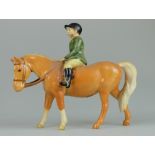 Beswick boy on palomino pony 1500