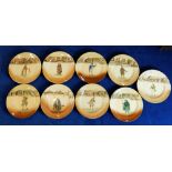 A collection of Royal Doulton Dickens seriesware rack plates to include Dick Swiveller,