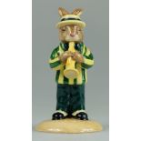 Bunnykins Trumpet Player in Green and Yellow Colourway Ltd Edt 100 Commemorating the 75th Bunnykins