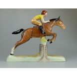 Beswick girl on jumping horse 939