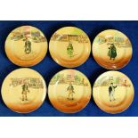 Royal Doulton Dickens seriesware collection of rack plates to include Dick Swiveller,