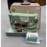 Singer 327K sewing machine with additional boxed spares