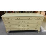 Quality reproduction Adams Style chest of 9 drawers