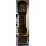 Oak French 3 weight chiming Grandfather
