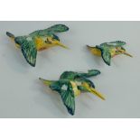 Beswick flight of Kingfishers wall plaques to consist of 729-1,