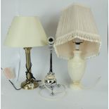 Wedgwood creamware table lamp,