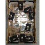 A collection of lead German and English 1st world war soldiers in original packaging