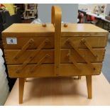 Mid century cantilever sewing box