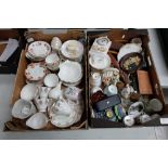 A mixed collection of items to include unmarked china item,