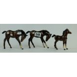 Beswick boxed foals x3