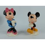 Royal Doulton special edition figures Mickey MM1 and Minnie MM2 Mouse (2)