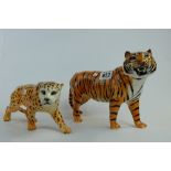 Beswick Tiger 2096 and Leopard 1082 (2)